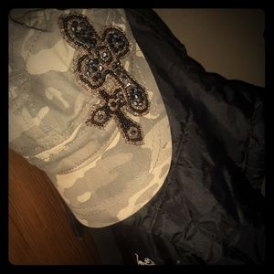 Camo. Cross Cadet Rhinestone Hat